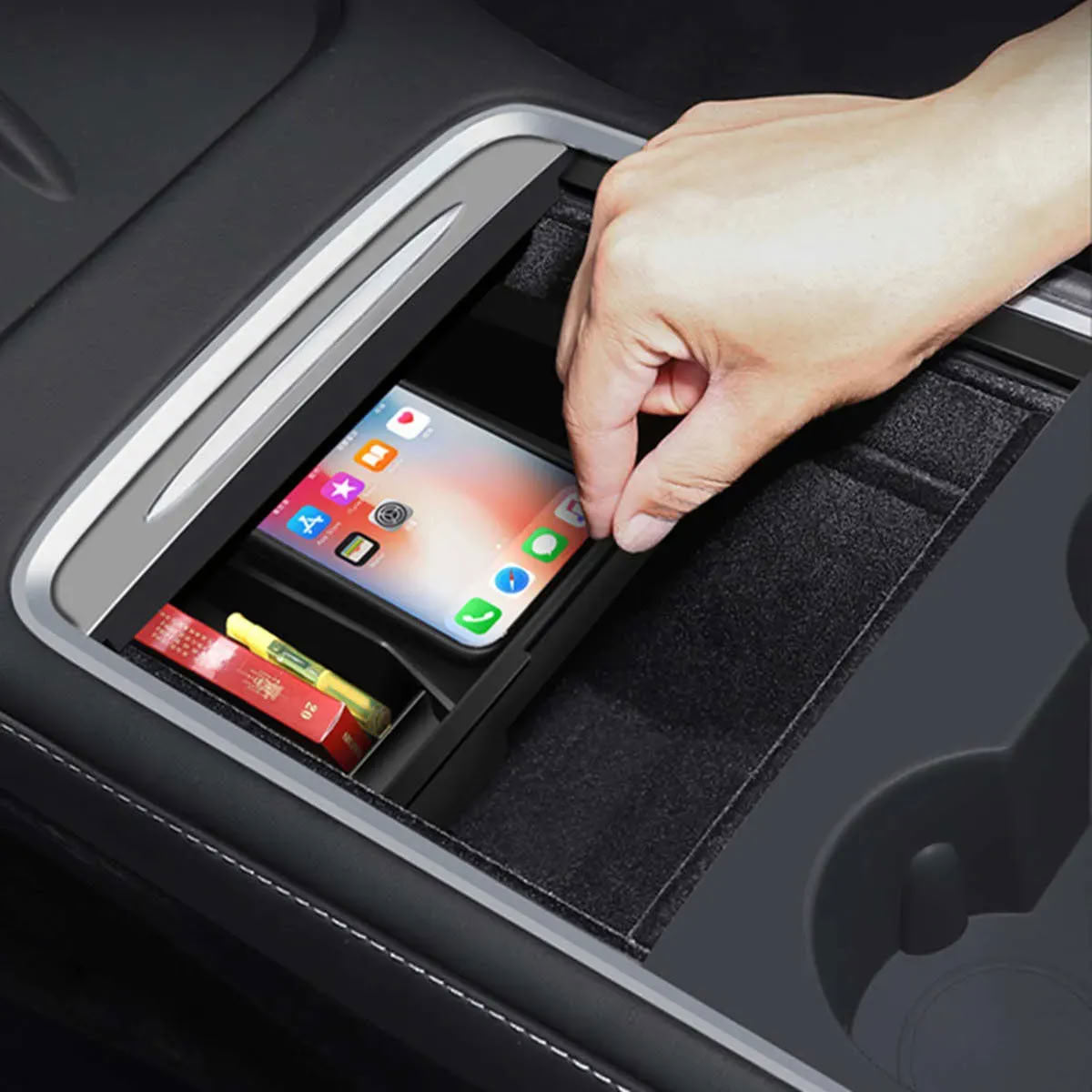 Center Armrest Storage Box for Tesla Model 3（2017-2023.10）/ Y（2020-2023）
