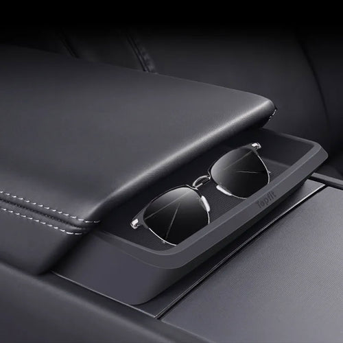 Center Console Storage Box for Model 3 Highland/Model Y Juniper Model 3 Highland Model Y Juniper Black