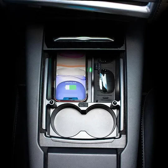 Center Console Organizer with Wireless Charging for Tesla Model S/X（2016-2020）