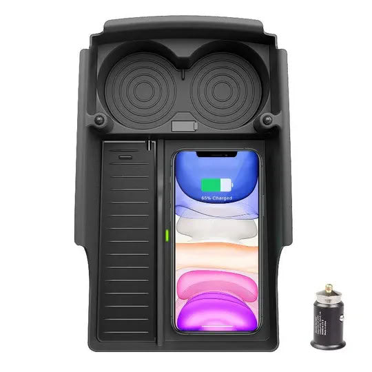 Center Console Organizer with Wireless Charging for Tesla Model S/X（2016-2020）