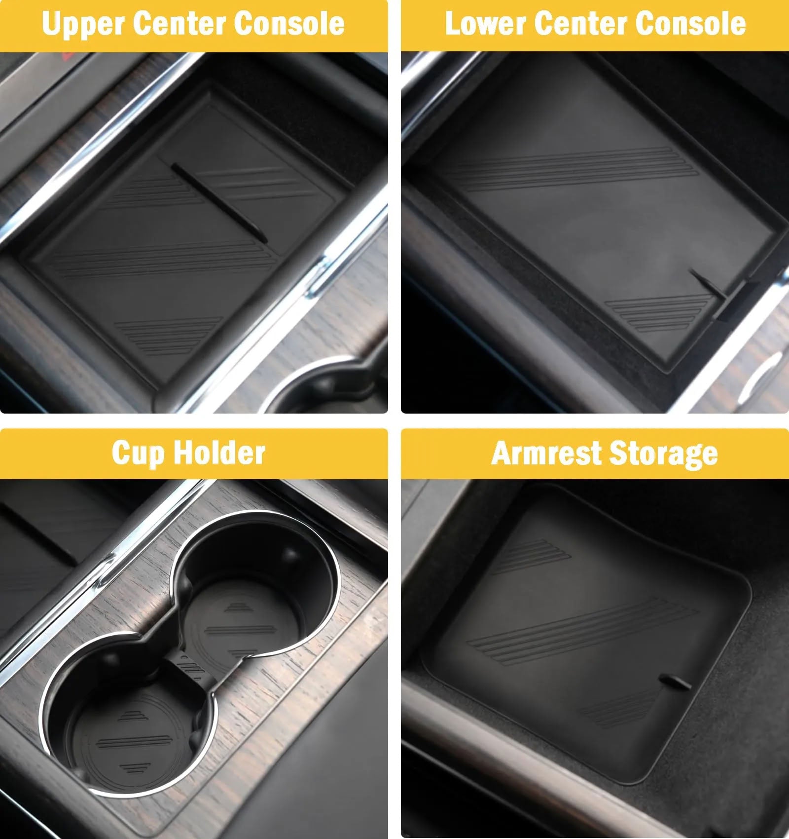 Center Console Storage Mat for Tesla Model S/X