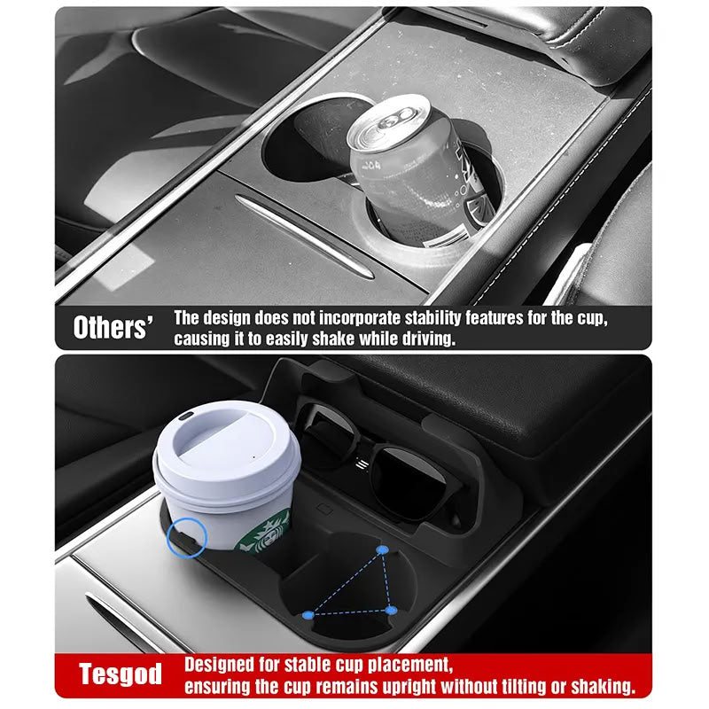 Center Console Tesla Cup Holder for Model 3/Y（2021-2023）