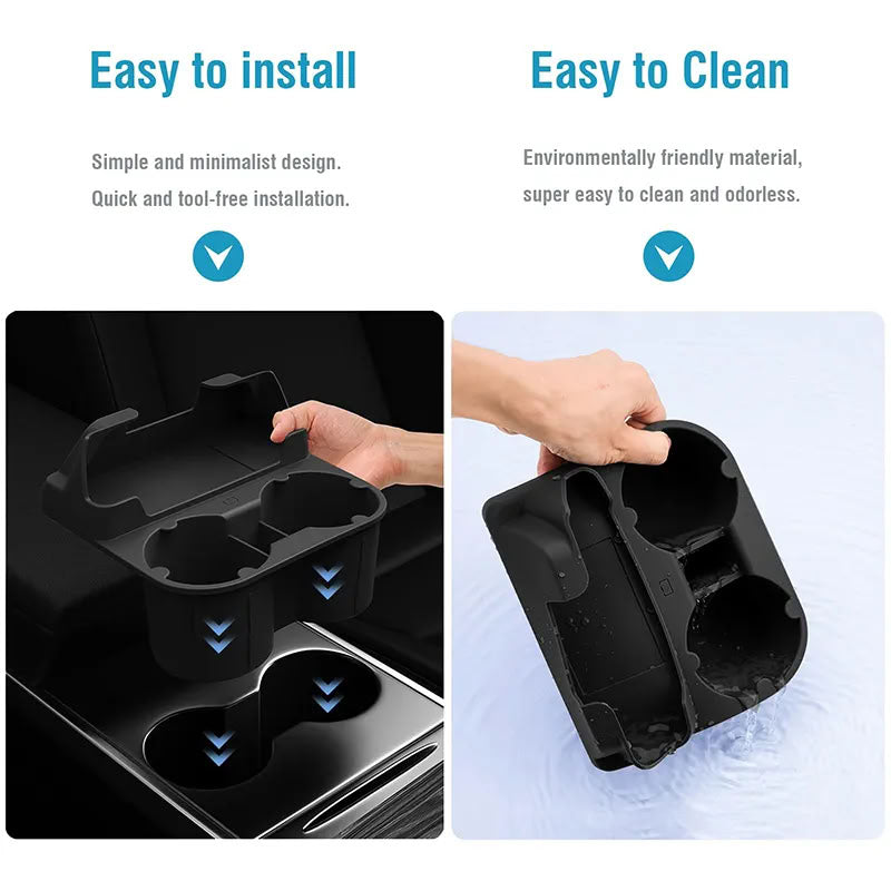 Center Console Tesla Cup Holder for Model 3/Y（2021-2023）