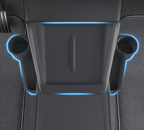 Center Console Wireless Charging Pad with Side Pockets For Tesla Model 3 Highland & Model Y Juniper