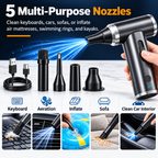 Rechargeable Handheld Electric Air Duster 125000 RPM Powerful Blower