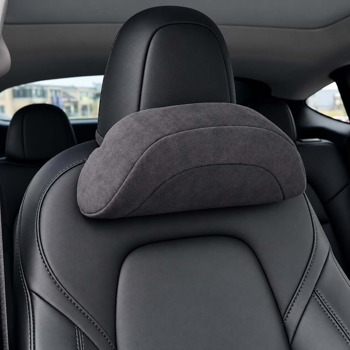 Suede Cushion and Neck Pillow for Tesla Model 3/Y/S/X