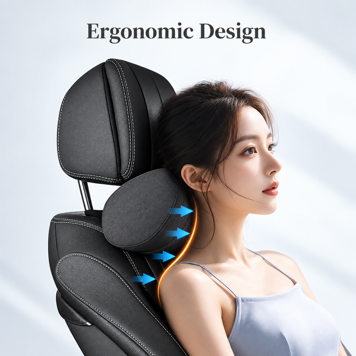 Suede Cushion and Neck Pillow for Tesla Model 3/Y/S/X