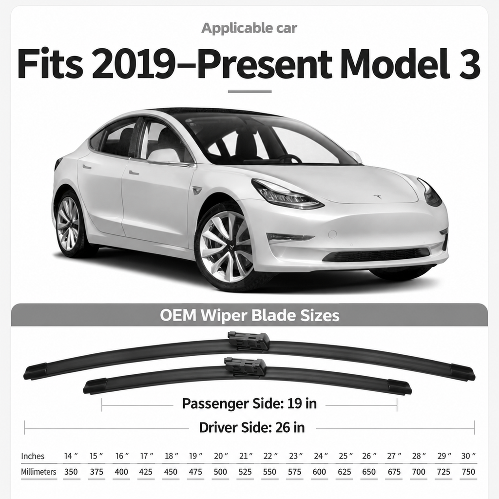 OEM Windshield Wipers for Tesla Model 3/Y/X/S