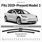 OEM Windshield Wipers for Tesla Model 3/Y/X/S