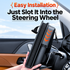 Tesla 2-in-1 Foldable Steering Wheel & Backseat Tray Organizer | Multi-Use Car Table