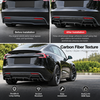 2024+ Tesla Model 3 Highland Rear Bumper Lip Diffuser ABS Body Kit