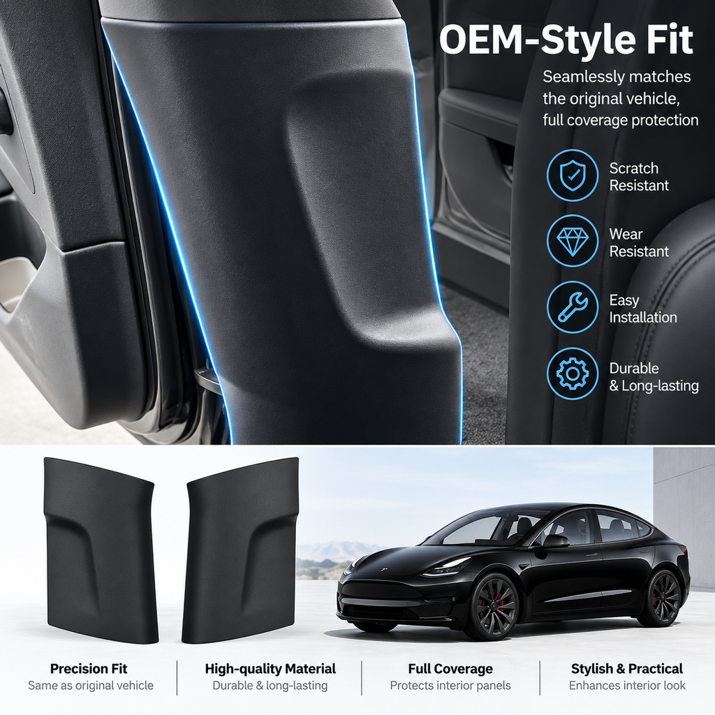 B-pillar TPE Door Sill Protection Pad for Tesla Model 3 Highland 2024+