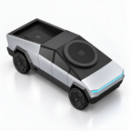 Cybertruck-Inspired 3-in-1 Wireless Charging Dock for iPhone, Apple Watch & AirPods