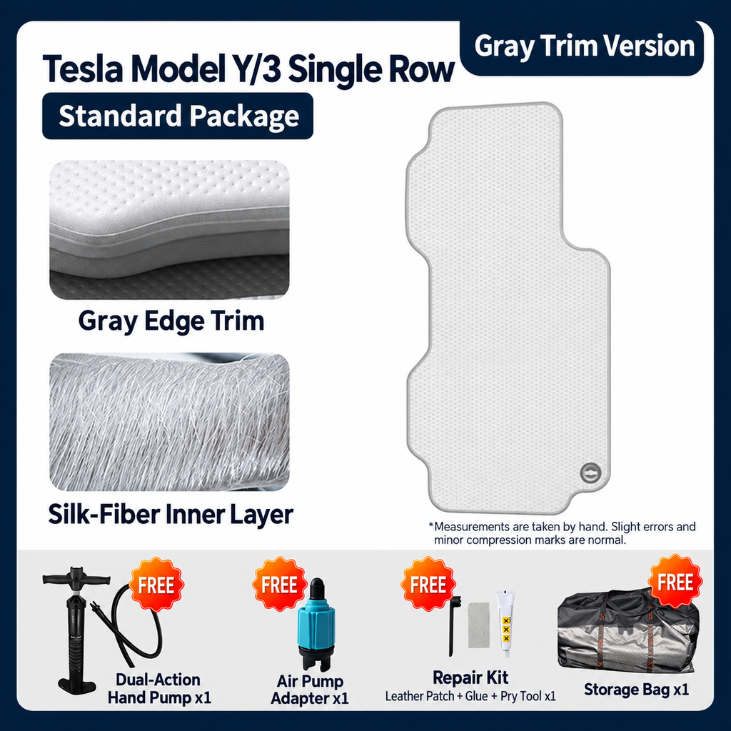 Inflatable Front Seat Air Mattress for Tesla Model 3 Highland / Y Juniper / Model YL