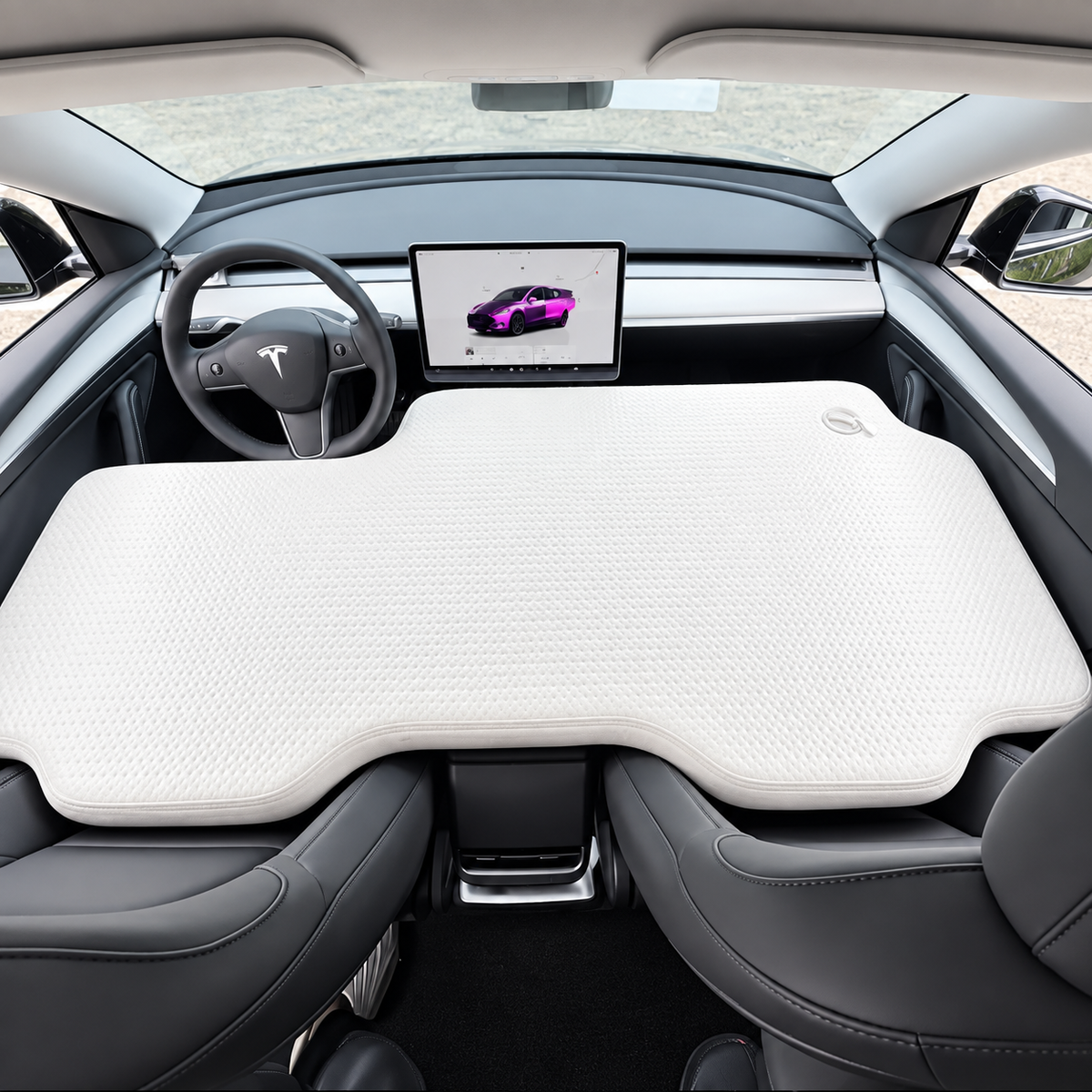 Inflatable Front Seat Air Mattress for Tesla Model 3 Highland / Y Juniper / Model YL