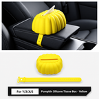 Silicone Pumpkin Tissue Case Compatible for Tesla Model 3/Y/S/X