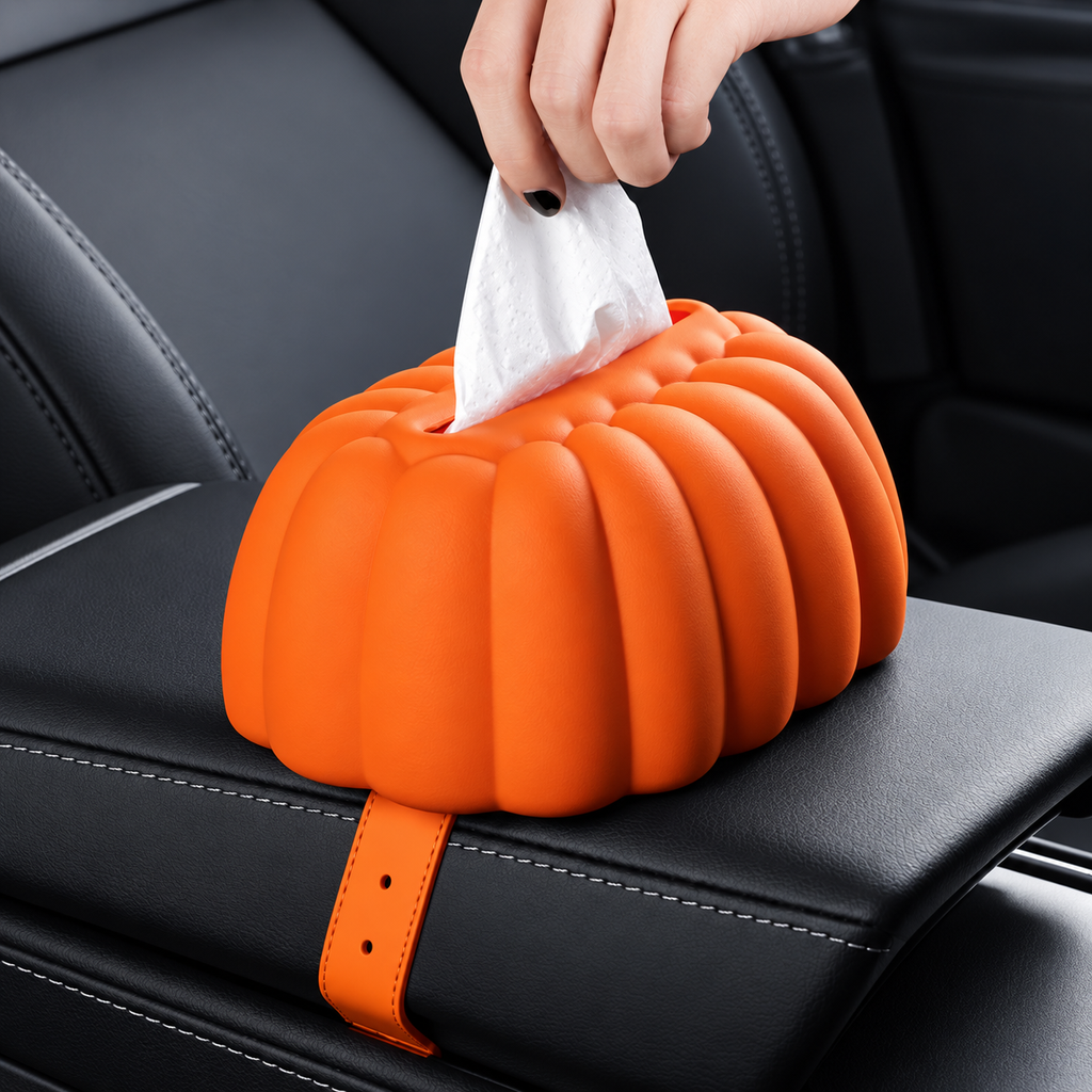 Silicone Pumpkin Tissue Case Compatible for Tesla Model 3/Y/S/X