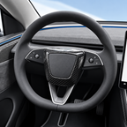 Carbon Fiber Steering Wheel Airbag Decoration Cover for Tesla Model 3 Highland/Model Y Juniper