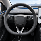 Carbon Fiber Steering Wheel Airbag Decoration Cover for Tesla Model 3 Highland/Model Y Juniper