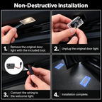 LED Door Projector Lights for Tesla Model 3/Y