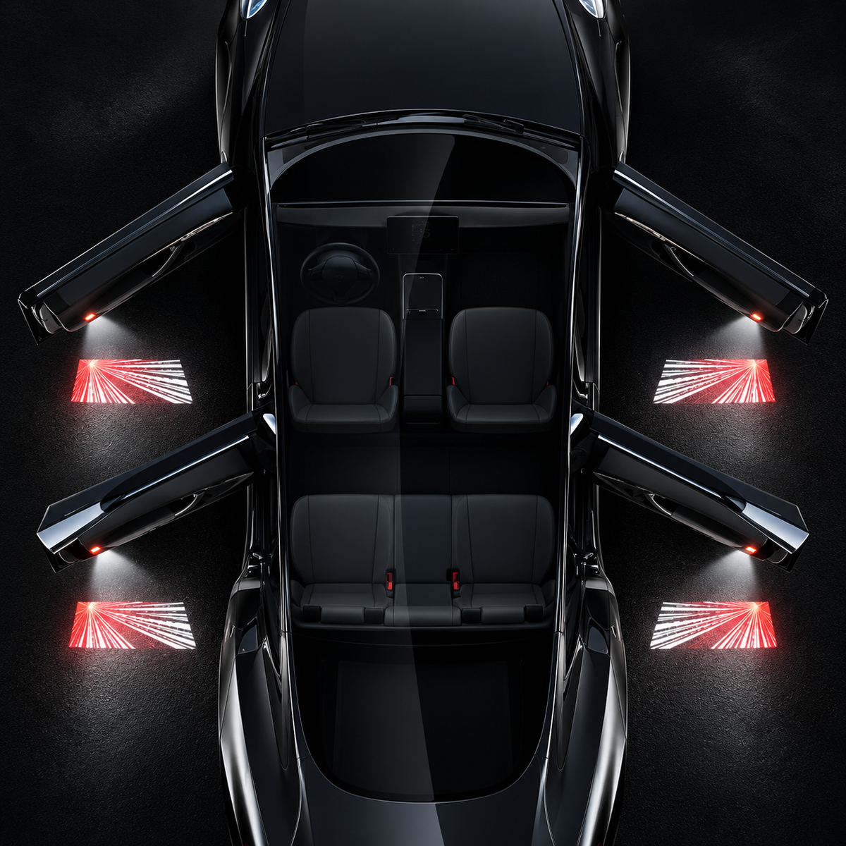 LED Door Projector Lights for Tesla Model 3/Y