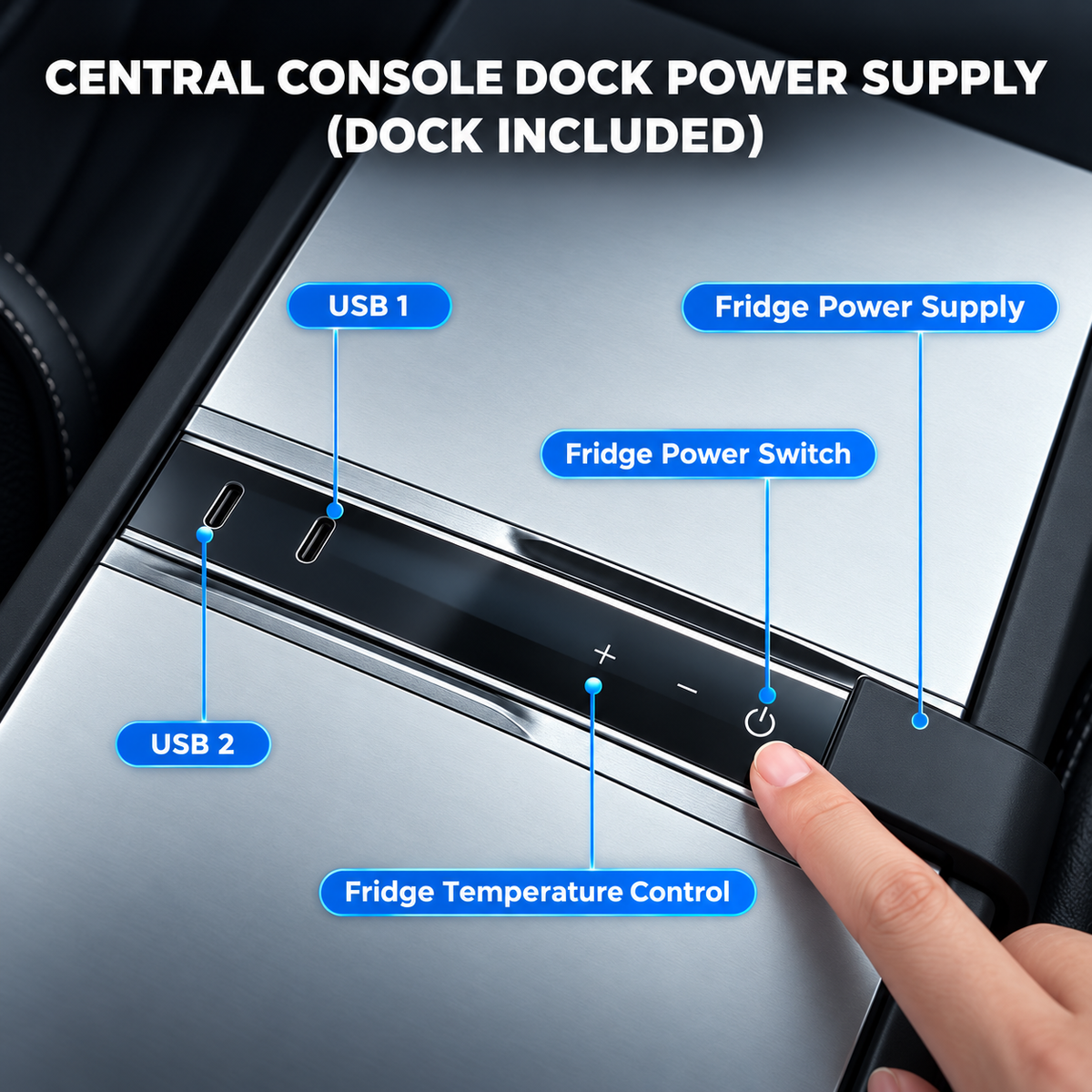 Hidden Rear Trunk Refrigerator for Tesla Model 3 Highland 2024+