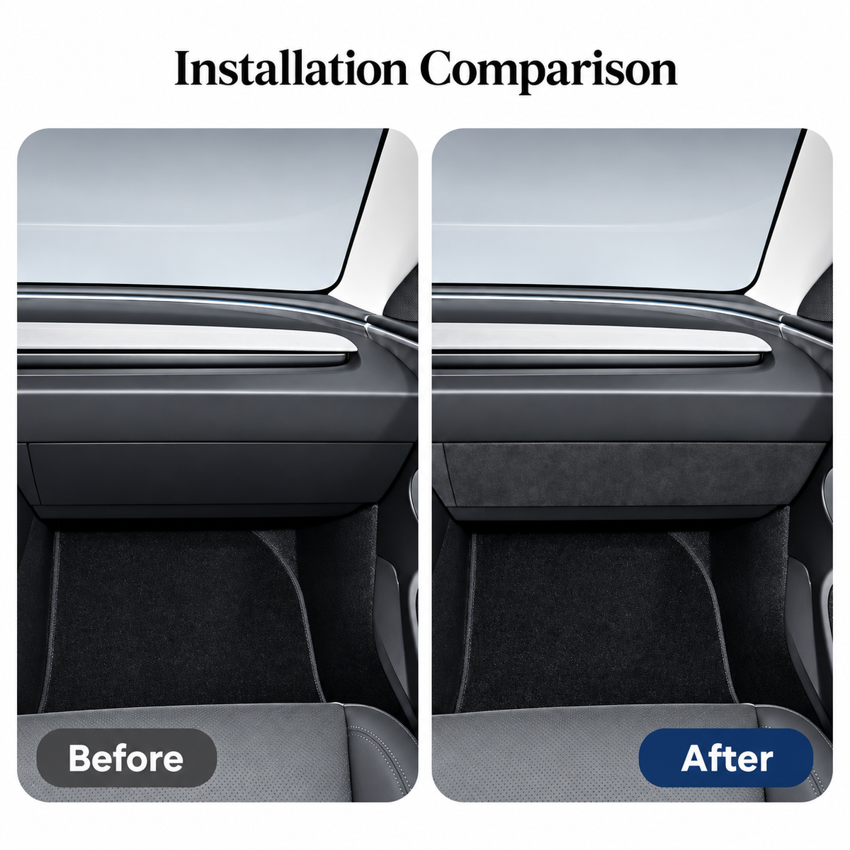 Alcantara Dash Cover for Tesla Model 3 Highland 2024+