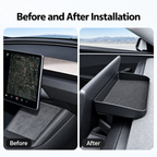 Alcantara Screen Behind Storage Box for Tesla Model 3/Y