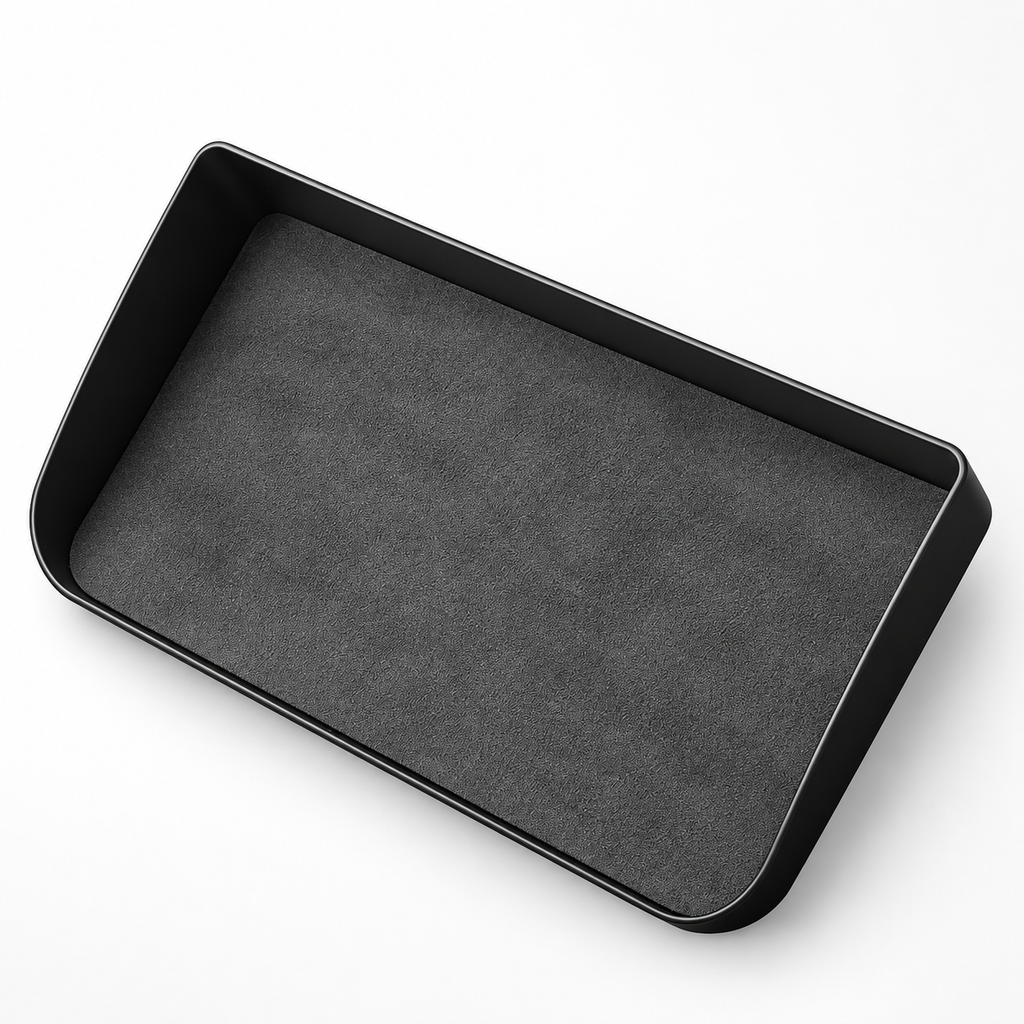 Alcantara Screen Behind Storage Box for Tesla Model 3/Y