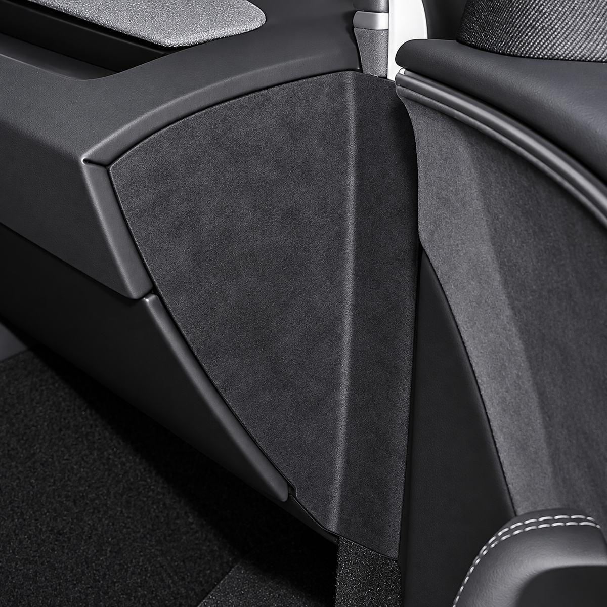 Alcantara Dashboard Side Stickers for Tesla Model 3 Highland