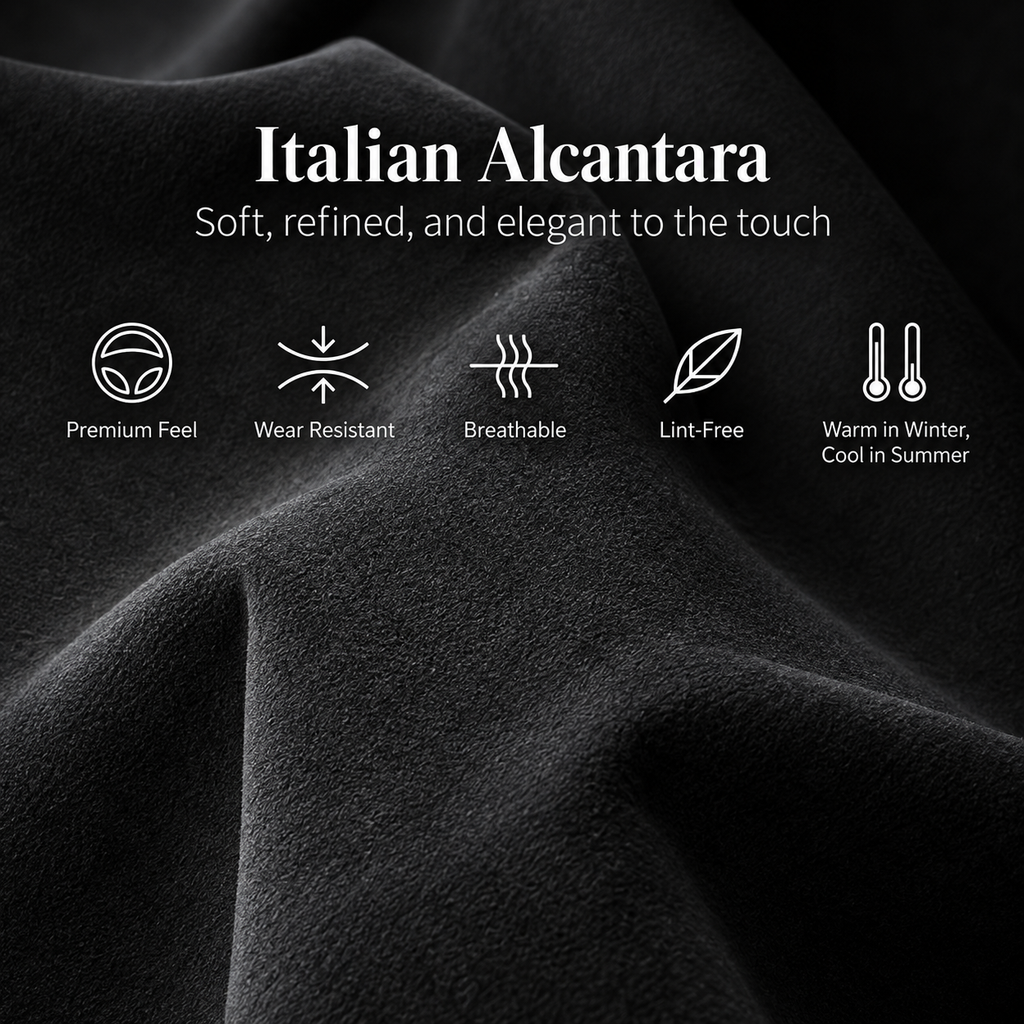 Alcantara Dashboard Side Stickers for Tesla Model 3 Highland