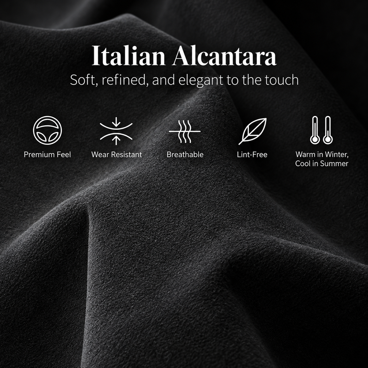 Alcantara Dashboard Side Stickers for Tesla Model 3 Highland