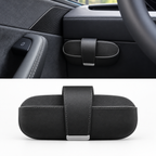 Sunglasses Holder Hidden Under Dashboard Leather Glasses Case Organizer for Model 3 Highland/Model Y Juniper/Model YL