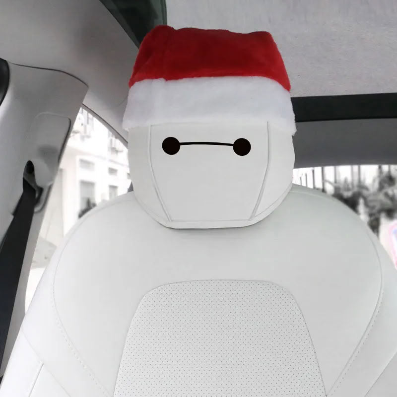 Christmas Hat for Tesla Model 3/X/S/Y Seats (2 hats with 2 pair of eyes)