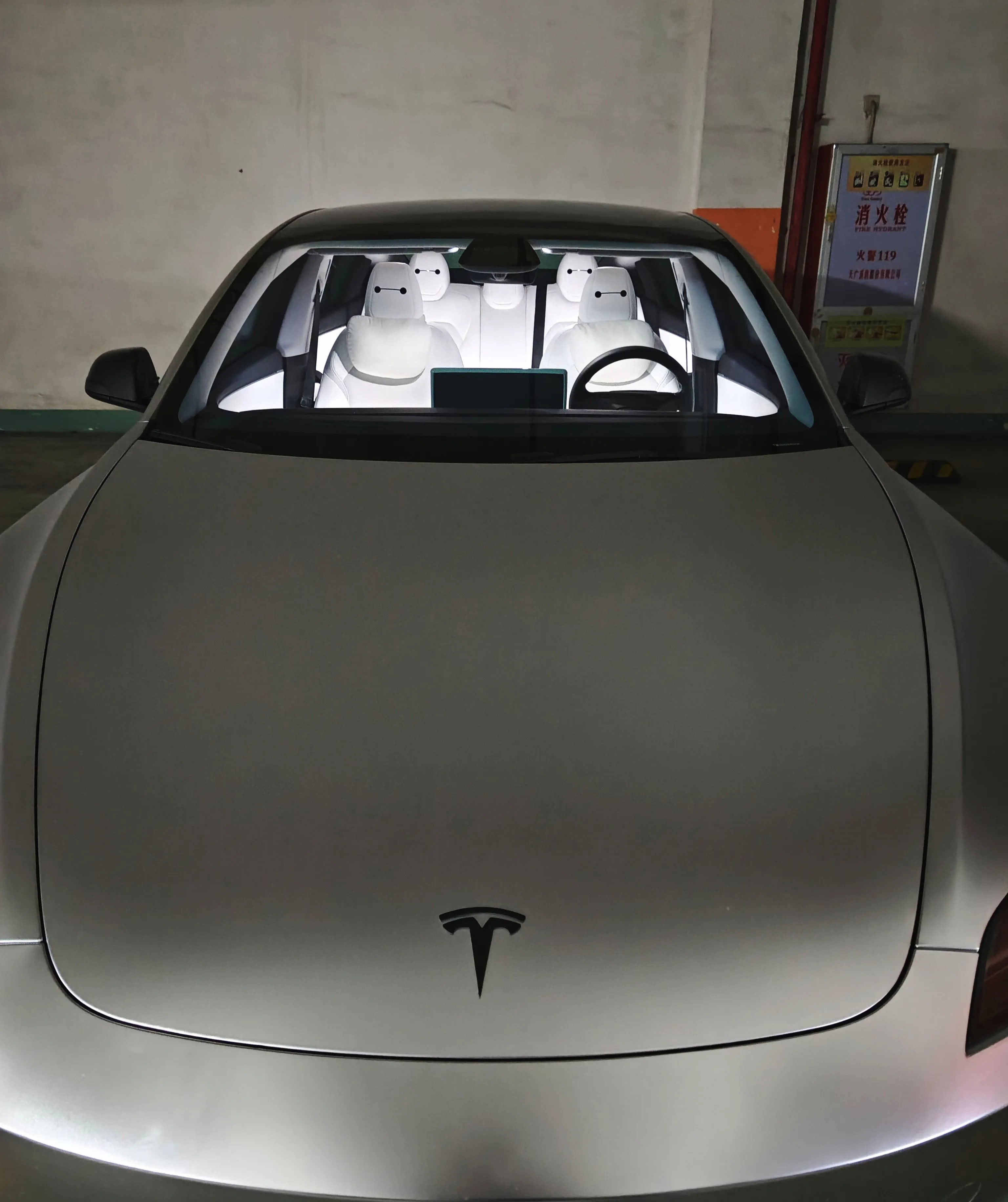 Christmas Hat for Tesla Model 3/X/S/Y Seats (2 hats with 2 pair of eyes)