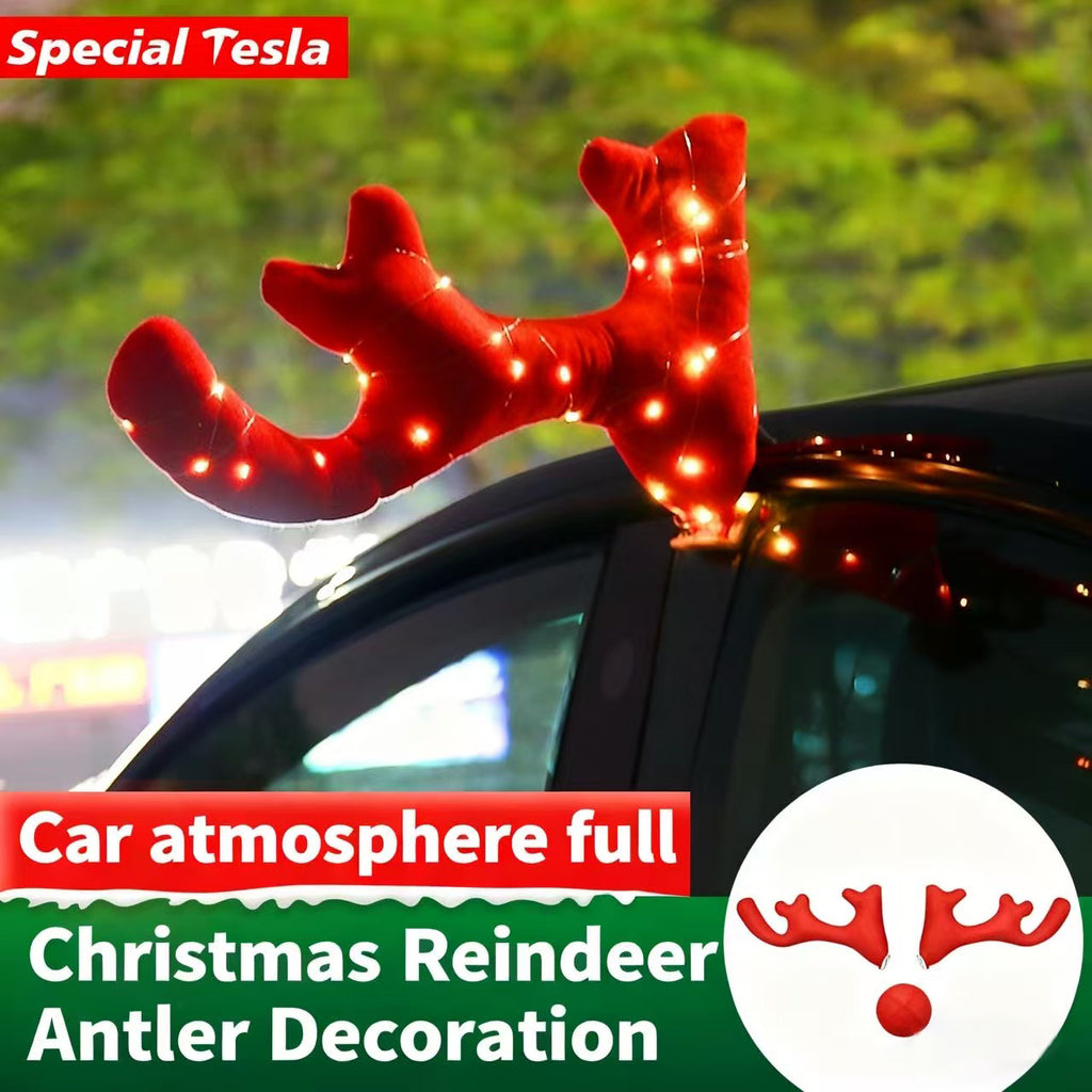 Christmas Reindeer Antler Light Pendant for Tesla Model 3/Y/S/X