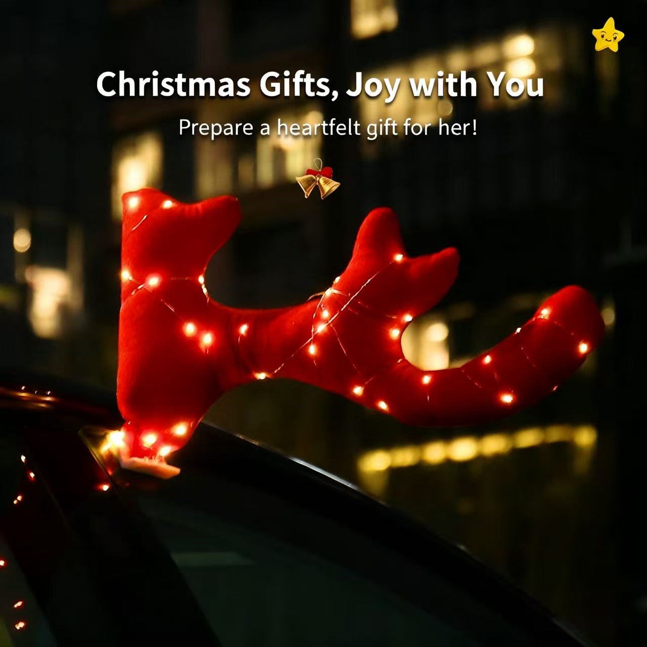 Christmas Reindeer Antler Light Pendant for Tesla Model 3/Y/S/X