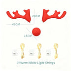 Christmas Reindeer Antler Light Pendant for Tesla Model 3/Y/S/X