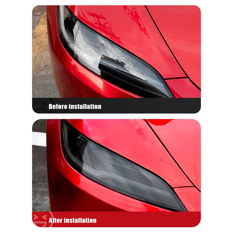 Compatible with Tesla Model Y (2021-2025.2) Headlights and Taillight Protection Film