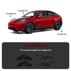 Compatible with Tesla Model Y (2021-2025.2) Headlights and Taillight Protection Film