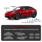 Compatible with Tesla Model Y (2021-2025.2) Headlights and Taillight Protection Film