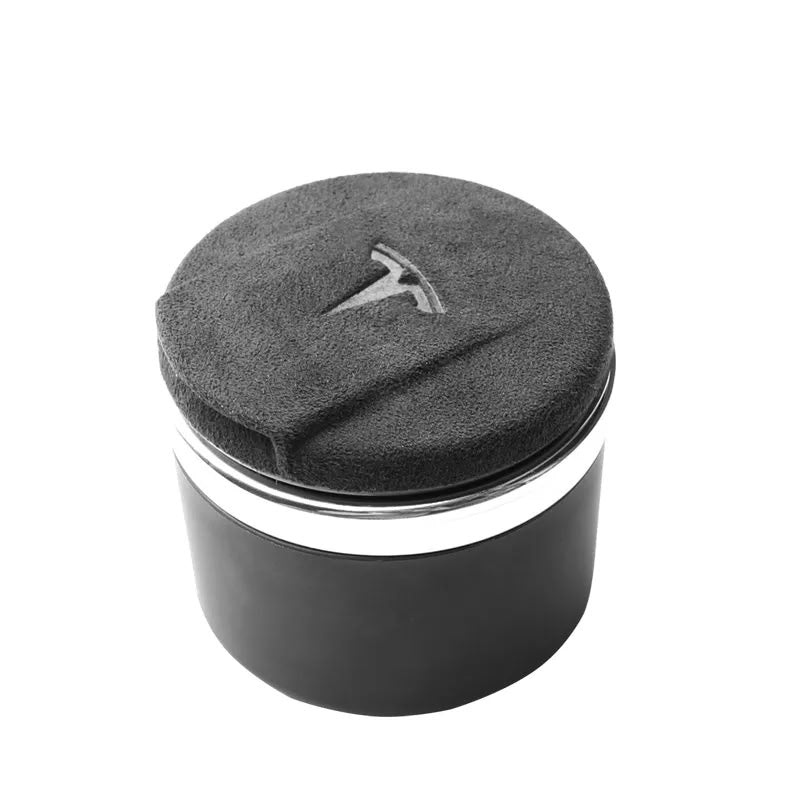 Cup Holder Suede Ashtray for Tesla Model 3/Y/S/X