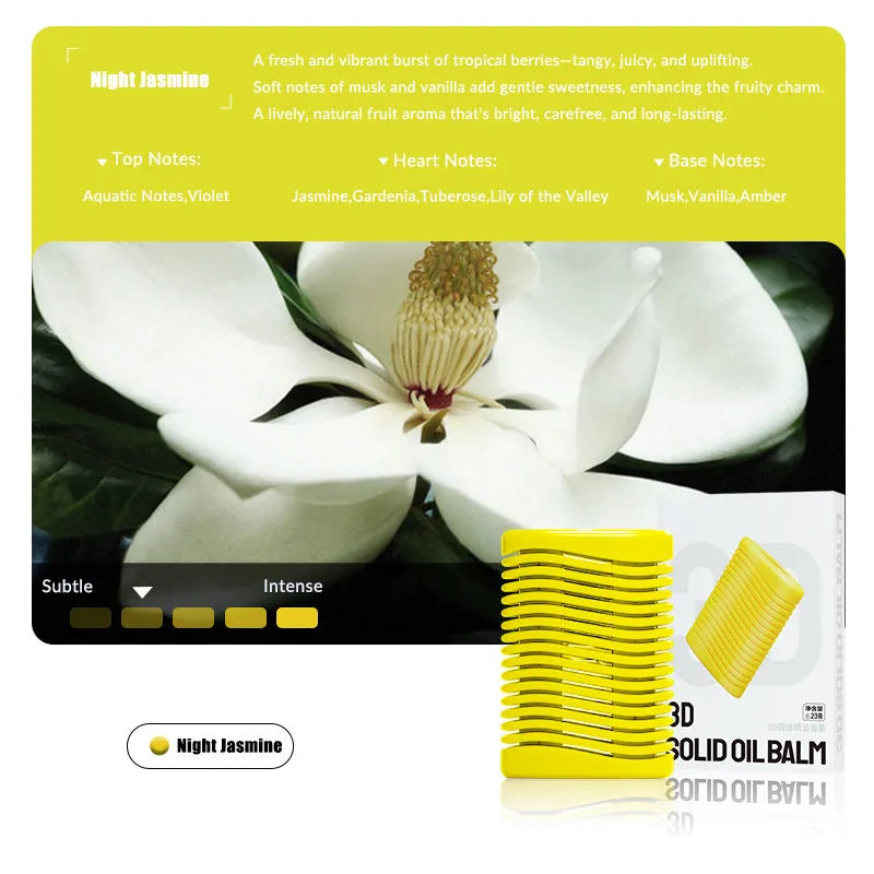 Cybertruck-Shaped Car Air Freshener Refill Night Jasmine