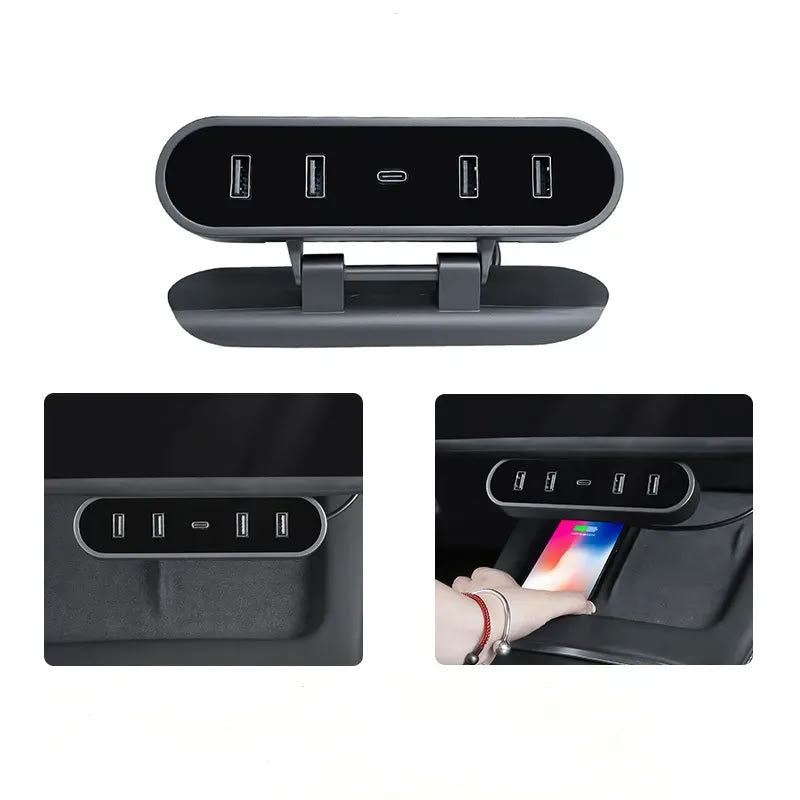 Docking Station for Tesla Model 3/Y USB Fast Charging (2021-2023)
