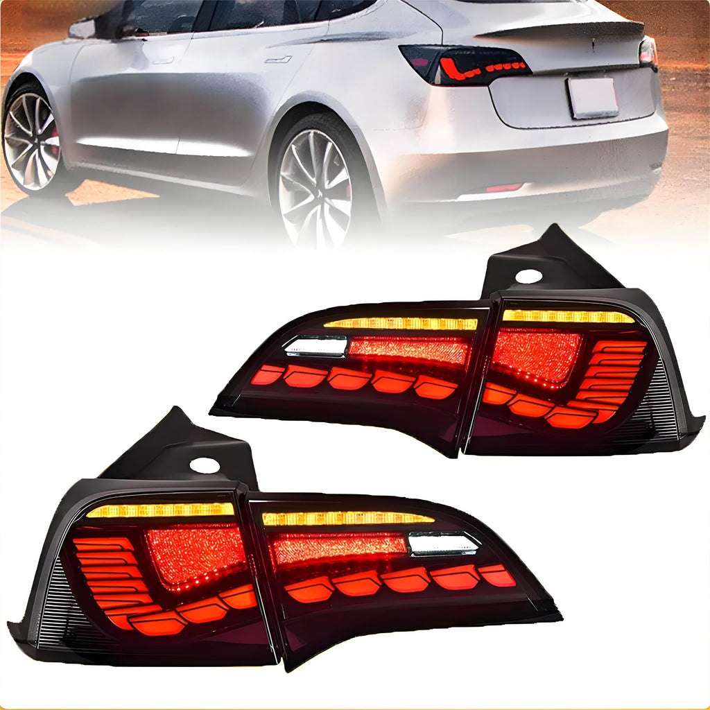 Dragon Scale Tail Lights for Model 3/Y