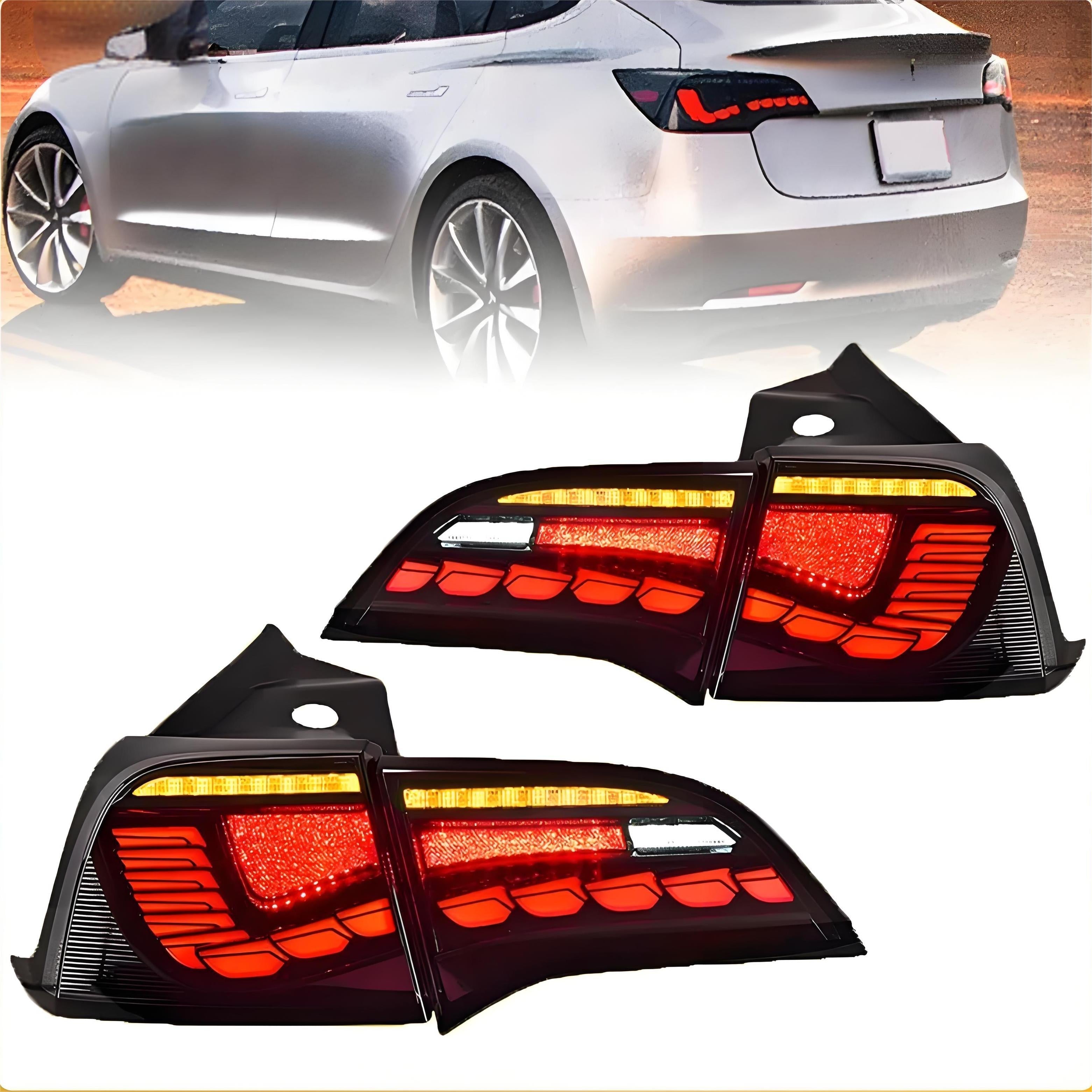 Dragon Scale Tail Lights for Model 3/Y