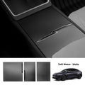 Dry Carbon Fiber Center Console Cover For Tesla Model Y Juniper / Model 3 Highland Matte Twill Weave