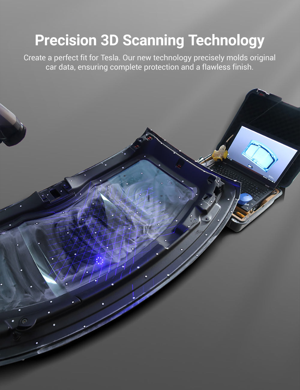Dry Carbon Fiber Center Console Cover For Tesla Model Y Juniper / Model 3 Highland - Teskay