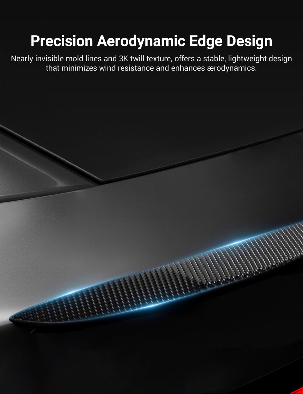 Performance Style Dry Carbon Fiber Spoiler for Tesla Model Y Juniper 2025+ Teskay