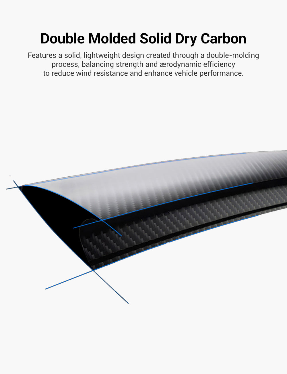 Performance Style Dry Carbon Fiber Spoiler for Tesla Model Y Juniper 2025+ Teskay